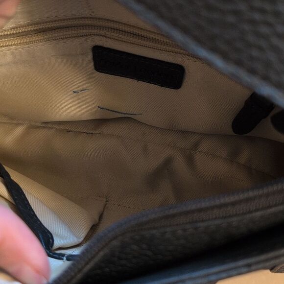 Corder London Genuine Pebbles Leather Shoulder Bag Evergreen Dark Green - Picture 8 of 10